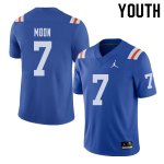 Youth Florida Gators #7 Jeremiah Moon NCAA Jordan Brand Royal Throwback Alternate Authentic Stitched College Football Jersey MIX6462DV